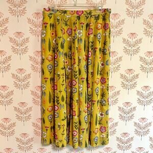 Vintage GEIGER Pleated Cotton Midi Skirt, Size 10, Cottagecore, Academia